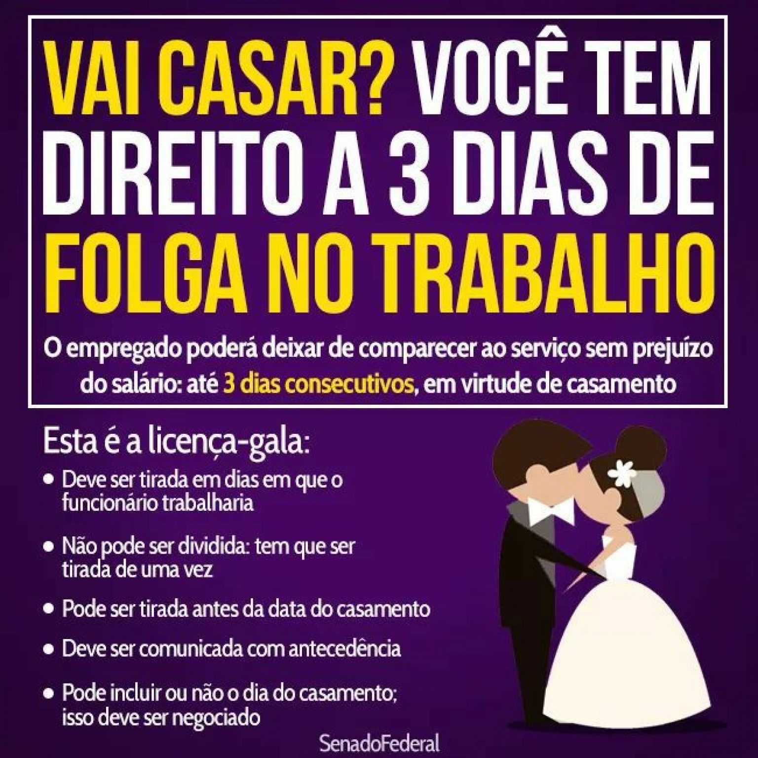 Licença Gala ou Licença Casamento – Verbo